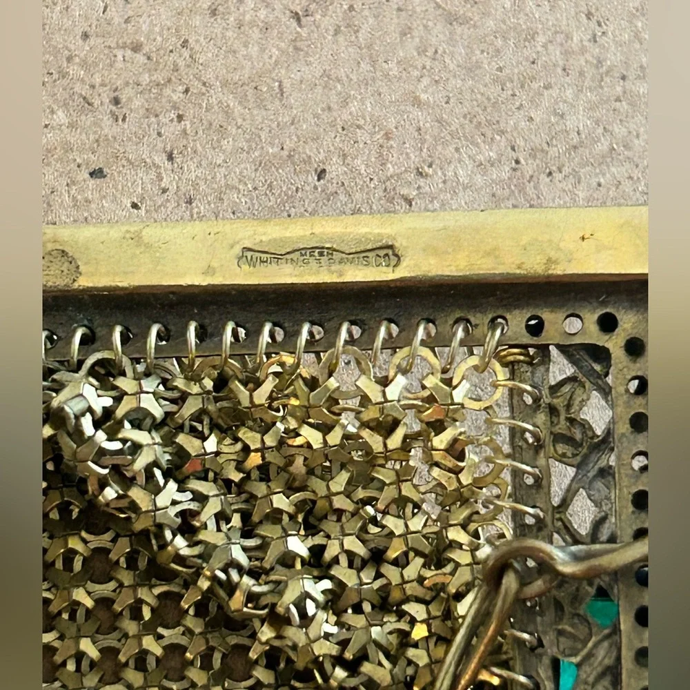 Vintage 1920s Whiting & Davis Metal Mesh Purse - Picture 4 of 14